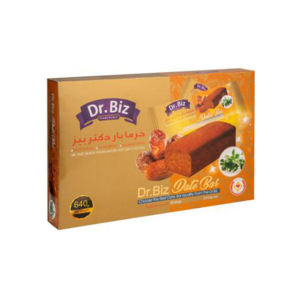خرما بار انرژی زا دکتر بیز مقدار 640 گرم