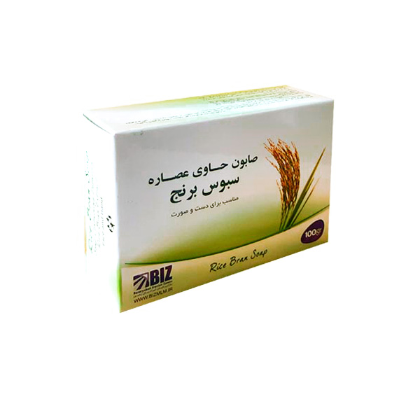 صابون دست و صورت سبوس برنج دکتر بیز مقدار 100 گرم