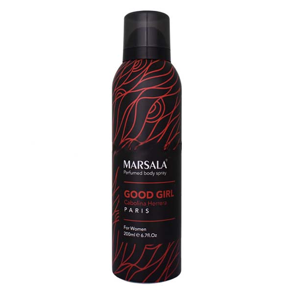 اسپری بدن زنانه مارسالا مدل Good Girl حجم 200 میلی لیتر