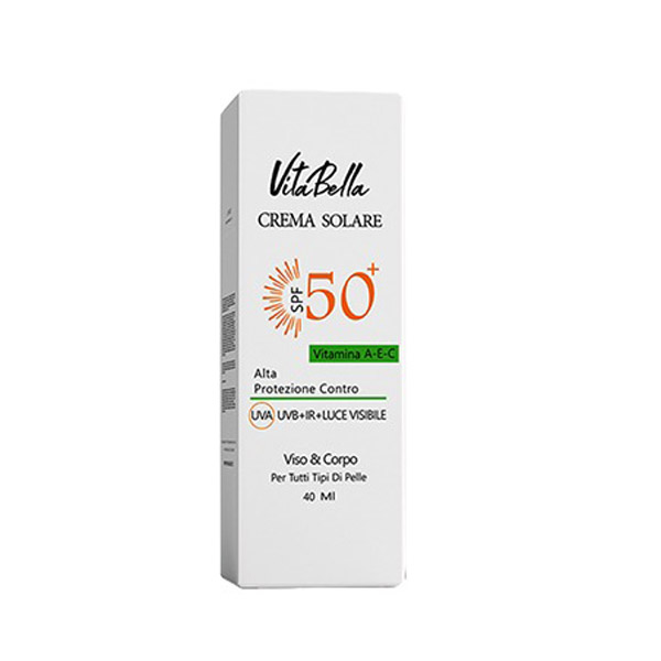 کرم ضد آفتاب ویتابلا بی رنگ spf 50 حجم 40 میل
