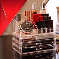 استند لوازم آرایشی سه کشو ویژن پلاست