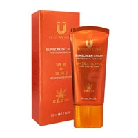 کرم ضد آفتاب بی رنگ spf 30 لاکچری کوین حجم 50 میل