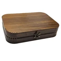 جعبه نخ و سوزن عروس طرح چوبی