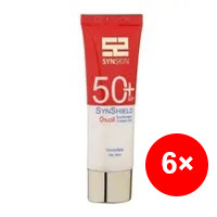 کرم ژل ضد آفتاب ساین اسکین بی رنگ بدون چربی SPF +50 پک 6 عددی