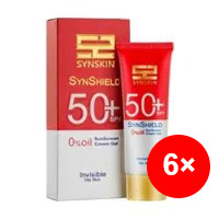 کرم ژل ضد آفتاب ساین اسکین بی رنگ بدون چربی SPF +50 پک 6 عددی