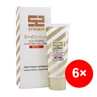 ژل کرم ضد آفتاب روشن کننده SPF 50 ساین دیکالر ساین اسکین پک 6 عددی