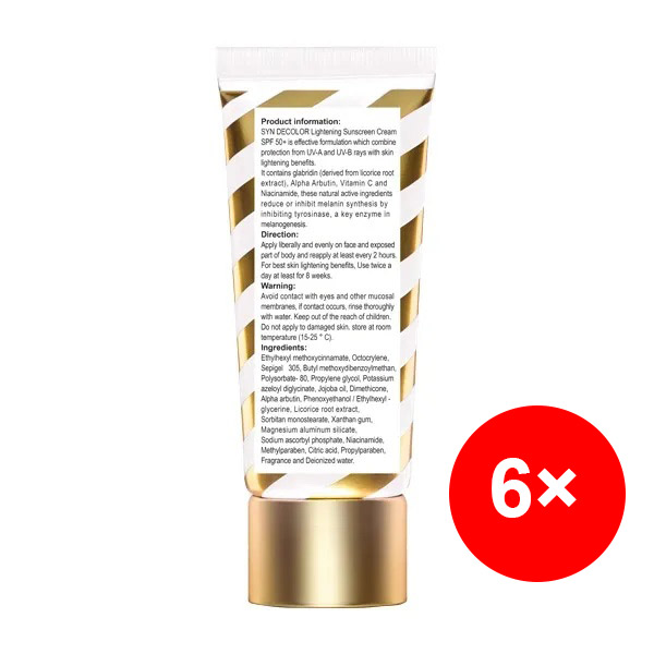 bigbag_ژلکرمضدآفتابروشنکنندهSPF50سایندیکالرسایناسکینپک6عددی_91167.webp