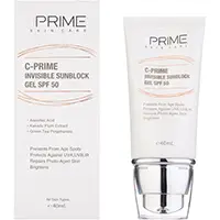 ژل ضد آفتاب پرایم spf50 حاوی ویتامین C حجم 40 میلی لیتر