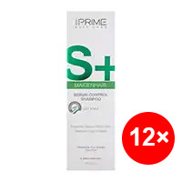 شامپو پرایم متعادل كننده چربی کف سر مدل +S پک 12 عددی