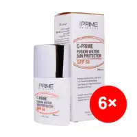 ضد آفتاب فلوئید پرایم spf50 بژ روشن حاوی ویتامین c پک 6 عددی