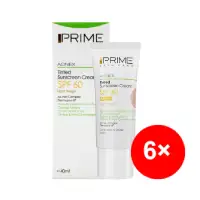 کرم ضد آفتاب رنگی پرایم spf60 بژ روشن پک 6 عددی