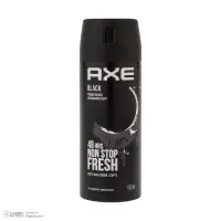 اسپری دئودورانت 48 ساعته اکس AXE مدل Black با رایحه خنک گلابی و سدر حجم 150 میلی لیتر