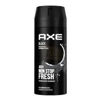 اسپری دئودورانت 48 ساعته اکس AXE مدل Black با رایحه خنک گلابی و سدر حجم 150 میلی لیتر