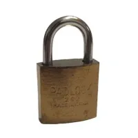 قفل آویز طلایی شماره 262 سایز 25 میلیمتر